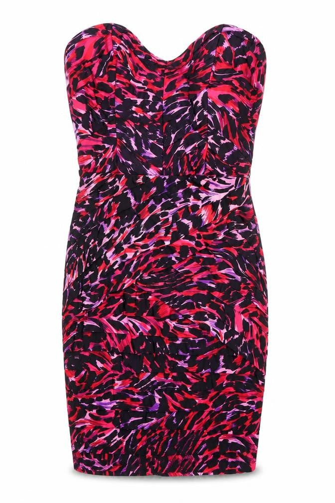Li[sy Womens Purple Animal Print  Bodycon  Size 12