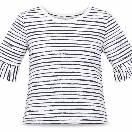 The Kids Division Girls Blue Striped  Tunic T-Shirt Size 7-8 Years