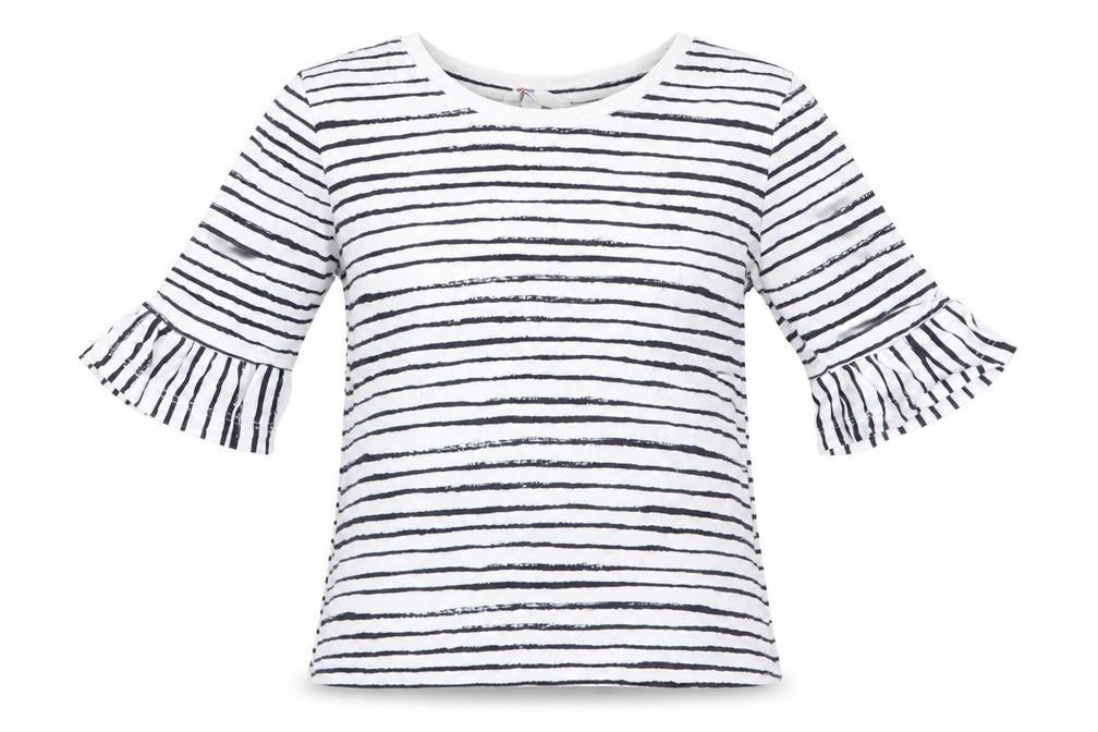 The Kids Division Girls Blue Striped  Tunic T-Shirt Size 7-8 Years
