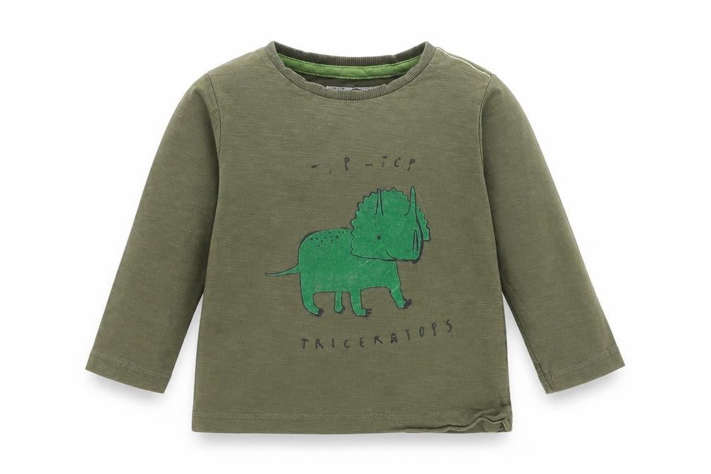 Front view of Next Baby Green Basic T-Shirt, size 18-24, Months