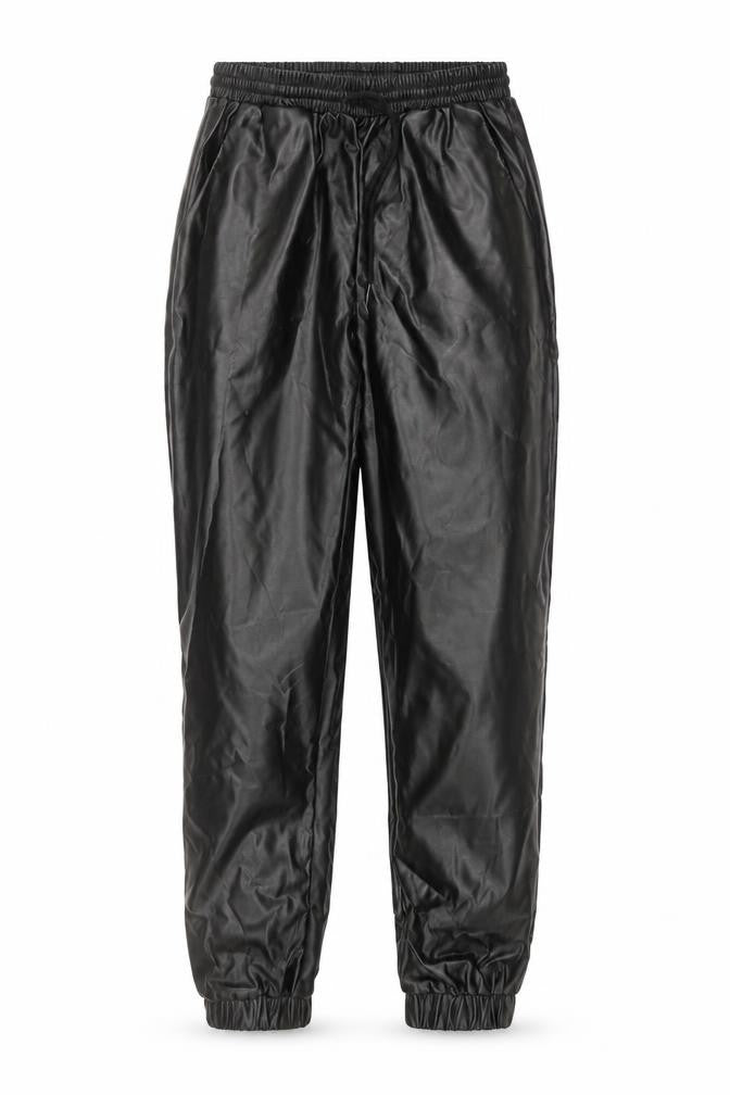 Front view of Missguided women’s black trousers, size UK 6, 29-inch leg