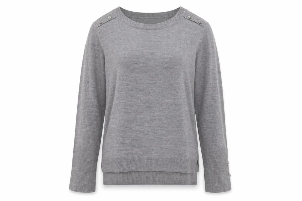 Front view of Primark women’s grey jumper, size S