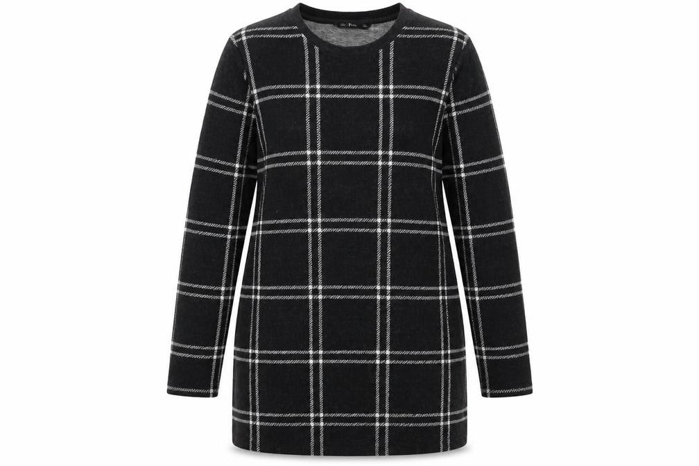 Front view of F&F women’s black jumper, size UK 10
