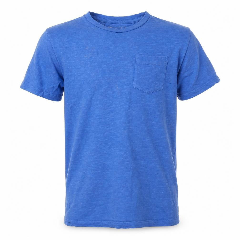 Front view of Next boys’ blue basic t-shirt, size 10, years
