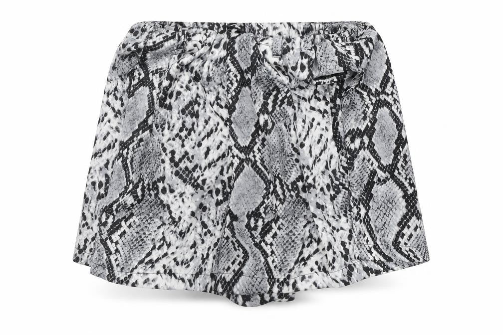 Rebellious Womens Grey Animal Print  Hot Pants Shorts Size 10