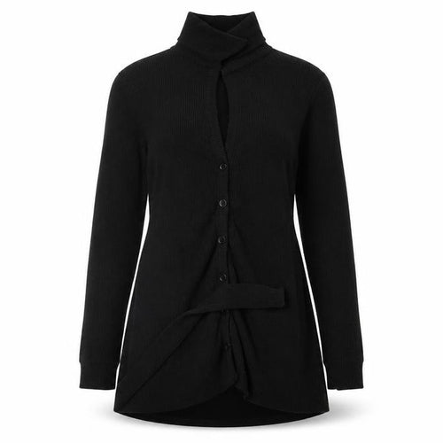 In the Style Womens Black   Cardigan Jumper Size 12