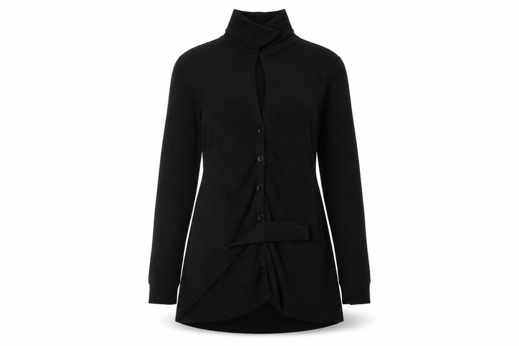 In the Style Womens Black   Cardigan Jumper Size 12