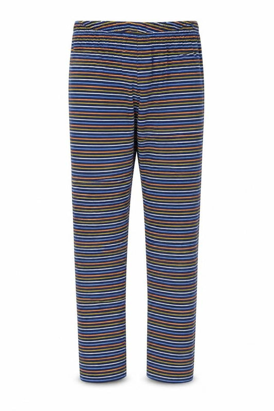 Front view of Woody girls’ multicoloured striped sweatpants, size 10, years