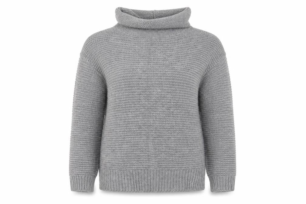 Front view of Preworn women’s grey jumper, size S