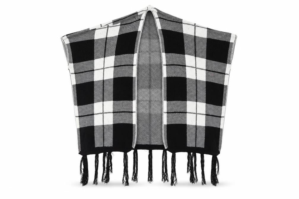 Front view of Select women’s multicoloured check cardigan jumper, size S