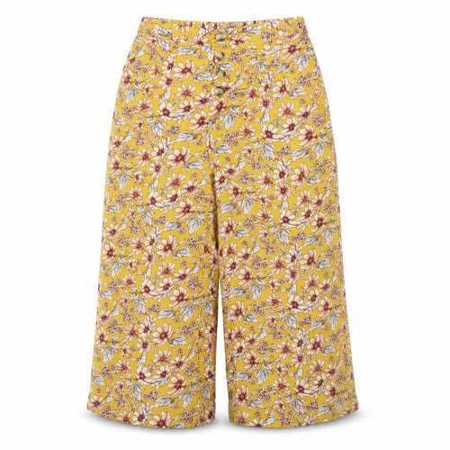 American eagle Womens Yellow Floral  Trousers  Size M L21 in