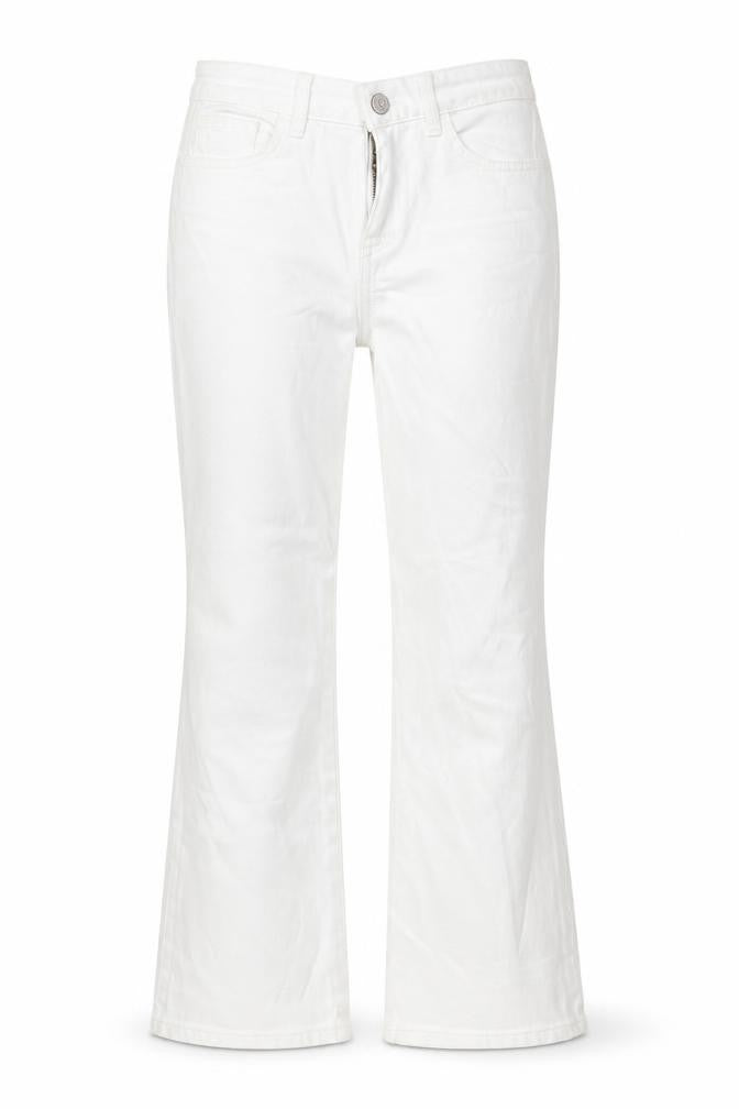 New Look Womens White  Denim Straight Jeans Size 8 L22 in