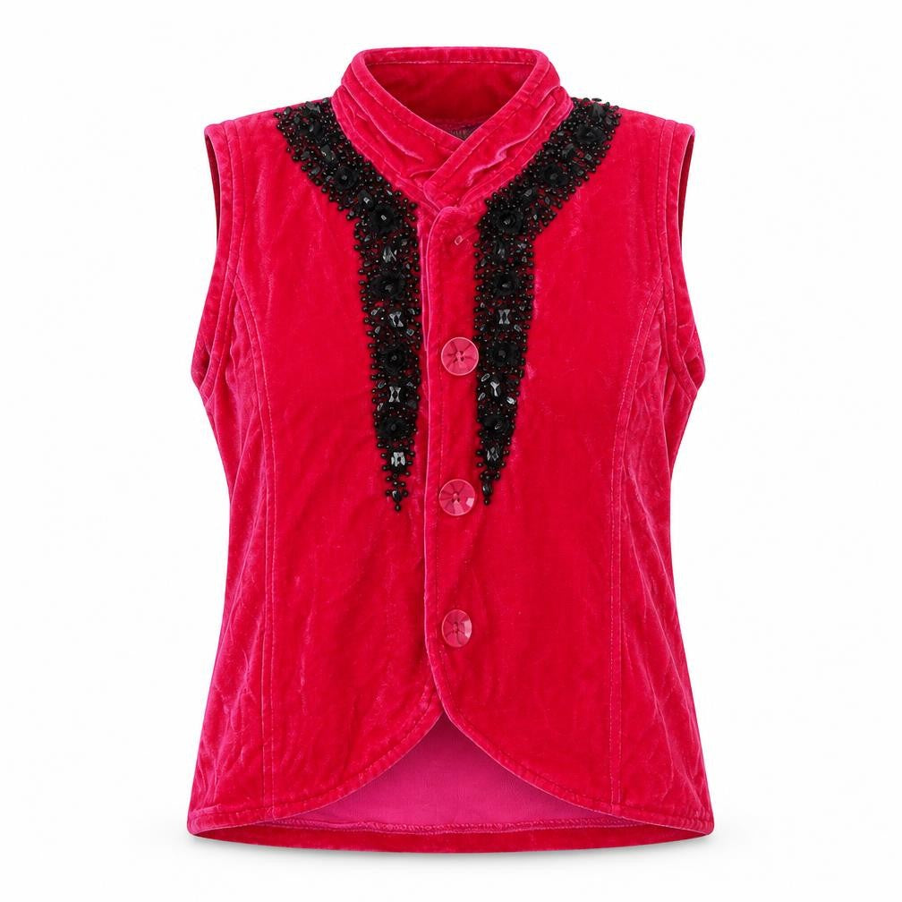 JOY & jOLLY Womens Pink  Velour Basic Blouse Size XS