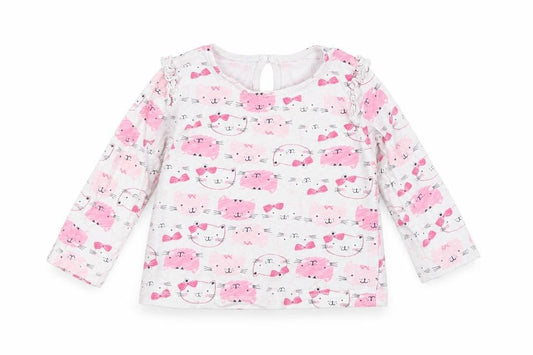 Front view of Matalan Baby Multicoloured Geometric Basic T-Shirt, size 12-18, Months