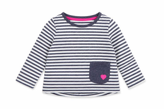 Front view of George Baby Multicoloured Striped Basic T-Shirt, size 12-18, Months