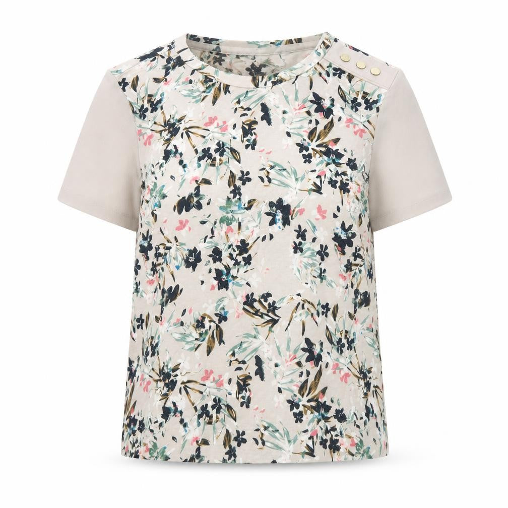 Marks & Spencer Womens Grey Floral  Basic Blouse Size 8