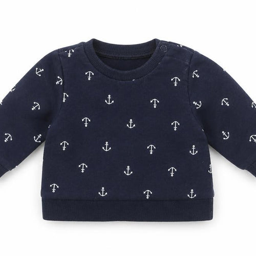 H&M Baby Blue Spotted  Pullover Jumper Size 0-3 Months  - Up to 1 month
