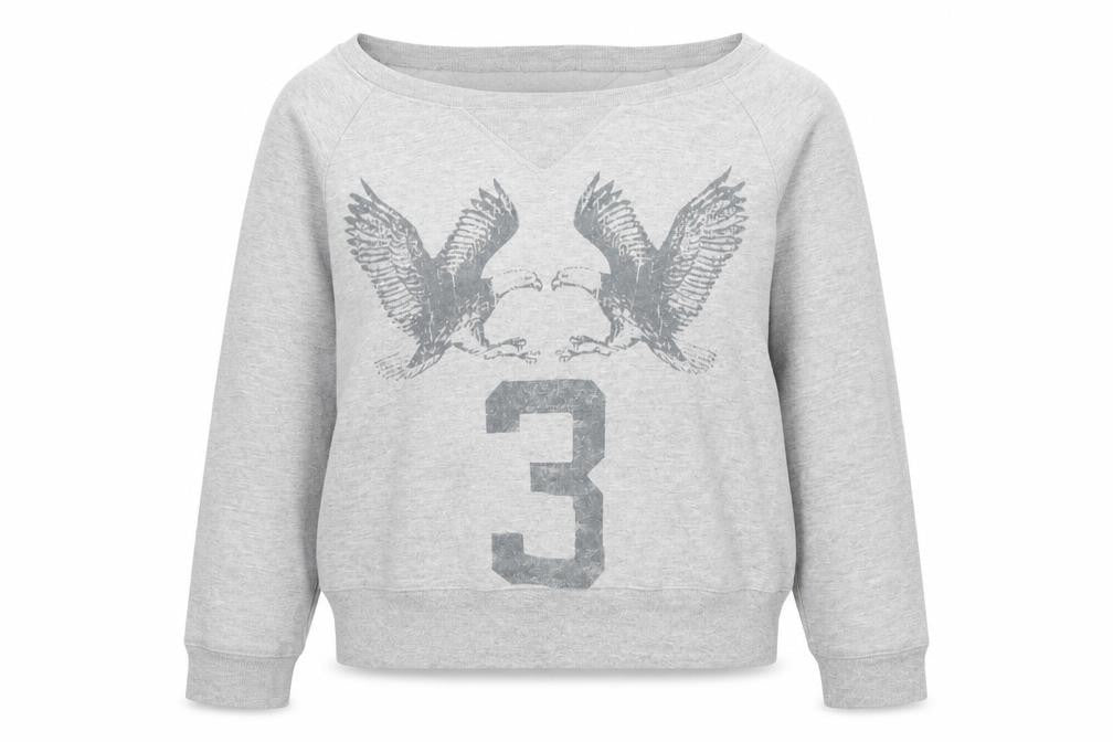 Front view of Topshop women’s grey jumper, size XS