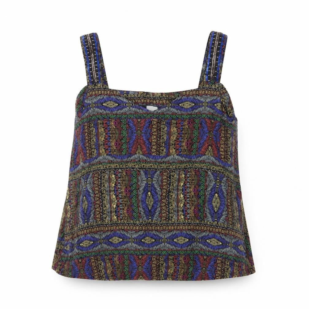 Next Womens Multicoloured Geometric  Basic Tank Size 8