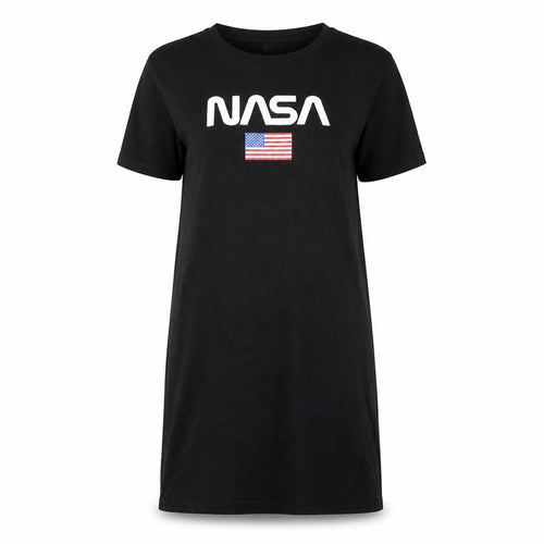 Divided Womens Black   T-Shirt Dress  Size 6  - NASA