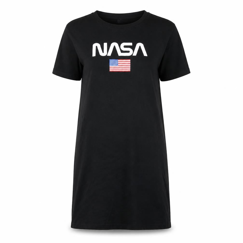 Divided Womens Black   T-Shirt Dress  Size 6  - NASA