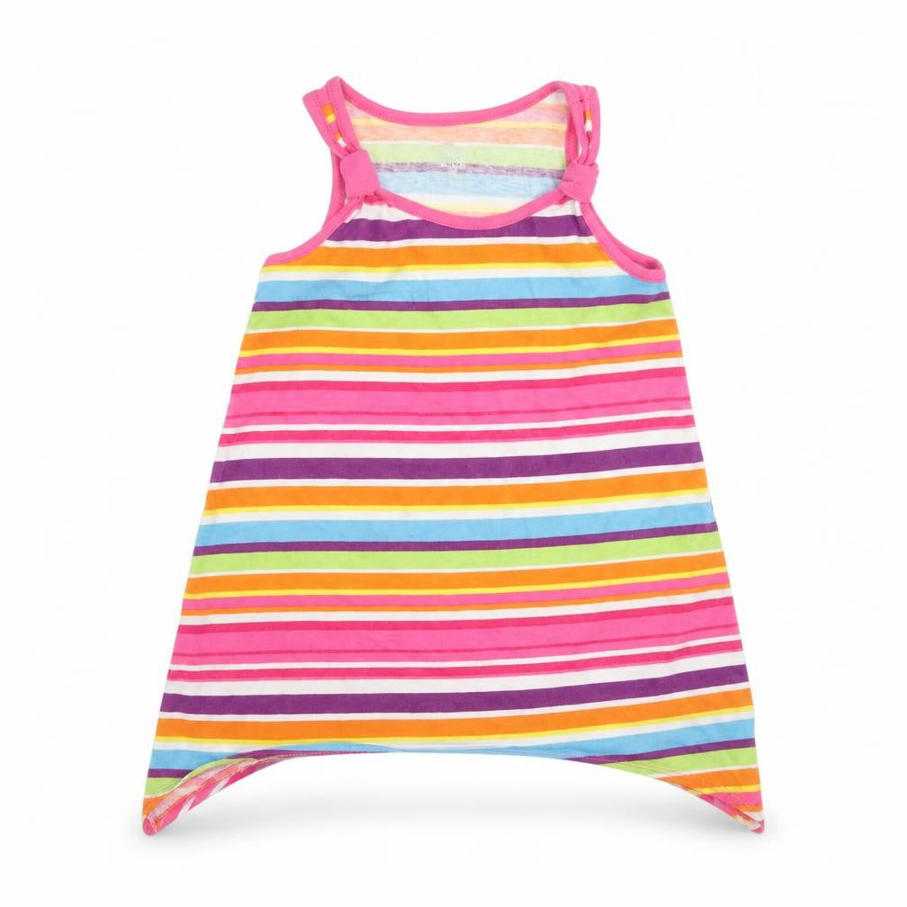 Front view of 1989 Place girls’ multicoloured striped basic t-shirt, size 2, years