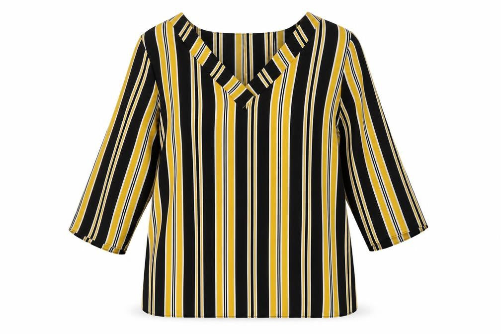Matalan Womens Multicoloured Striped  Basic Blouse Size 14