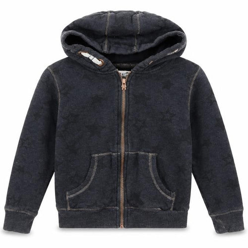 M&S Boys Grey   Full Zip Hoodie Size 6-7 Years  - Stars