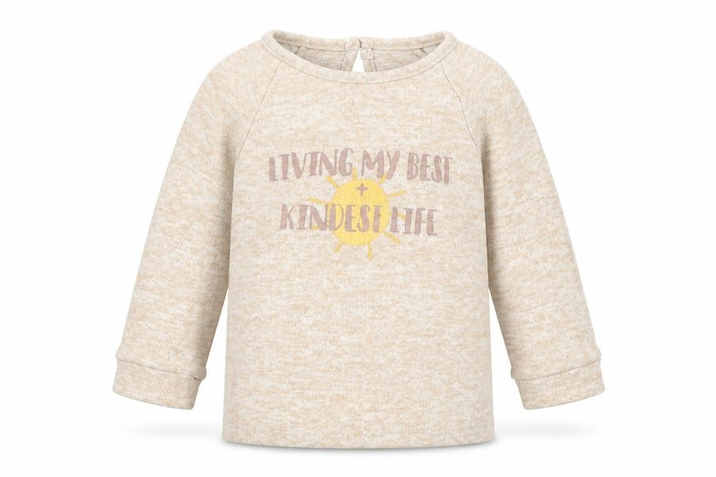 Front view of George girls’ beige jumper, size 2, years