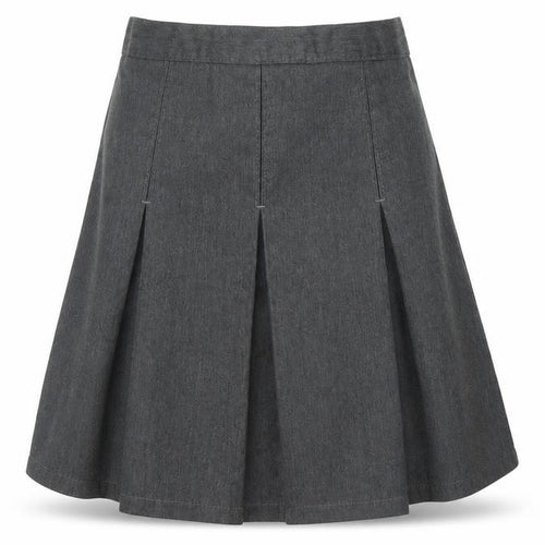 M&S Girls Grey   Pleated Skirt Size 8 Years