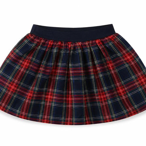 Preworn Girls Red Check  A-Line Skirt Size 4 Years