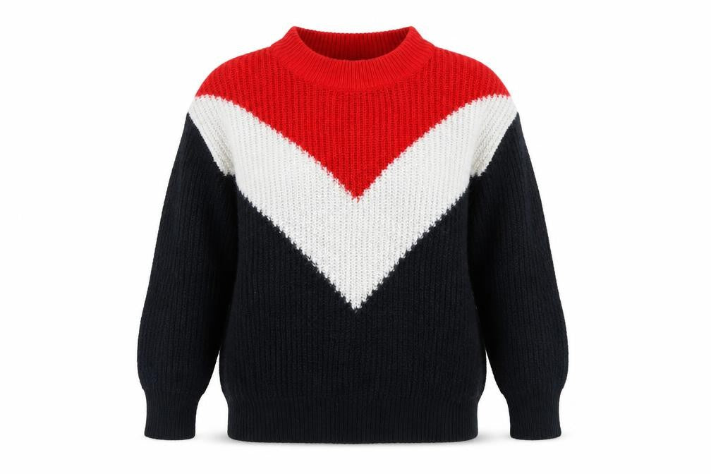 Front view of H&M women’s multicoloured striped jumper, size XS