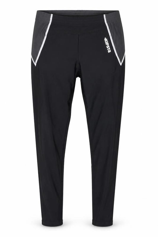 Front view of Kipsta women’s black compression leggings, size M, 28-inch leg