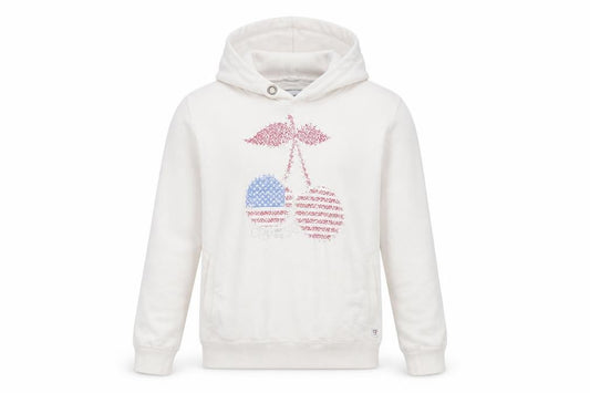 Perisp Girls White   Pullover Hoodie Size 12 Years  - Cherry