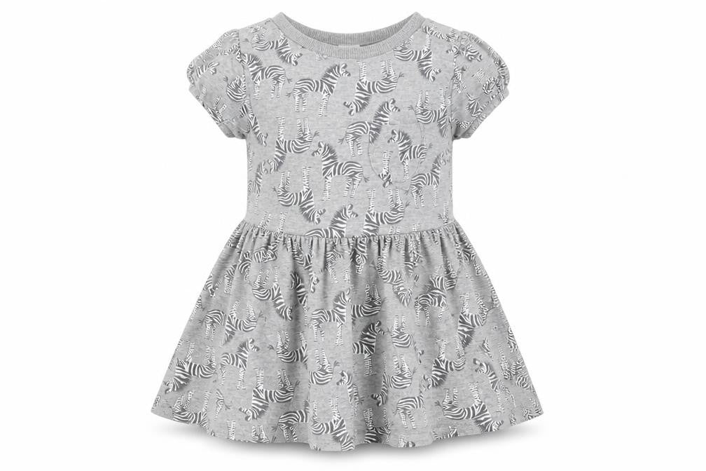 NEXT Girls Grey Animal Print  Fit & Flare  Size 18-24 Months