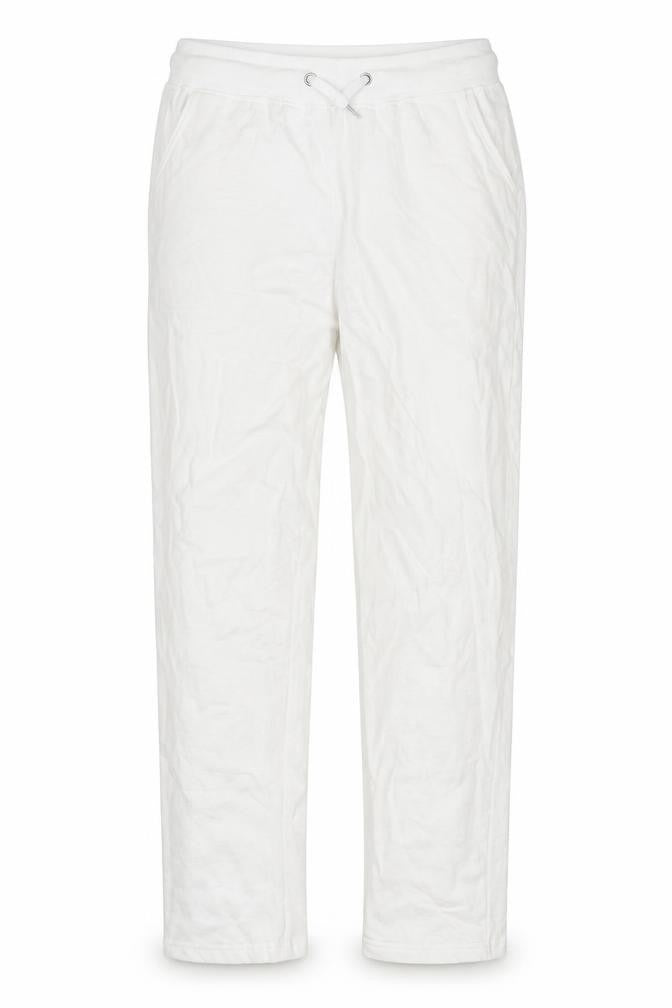 Preworn Womens White   Sweatpants Trousers Size L L28 in