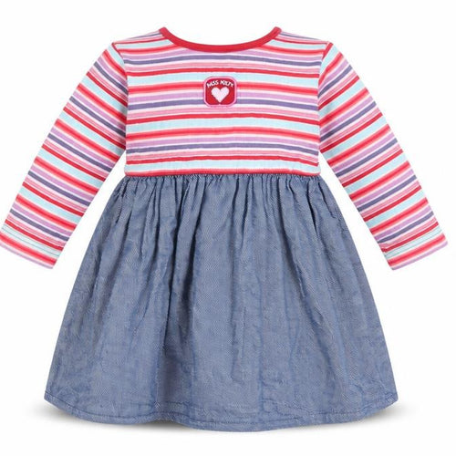 NEXT Girls Multicoloured Striped  Fit & Flare  Size 6-9 Months