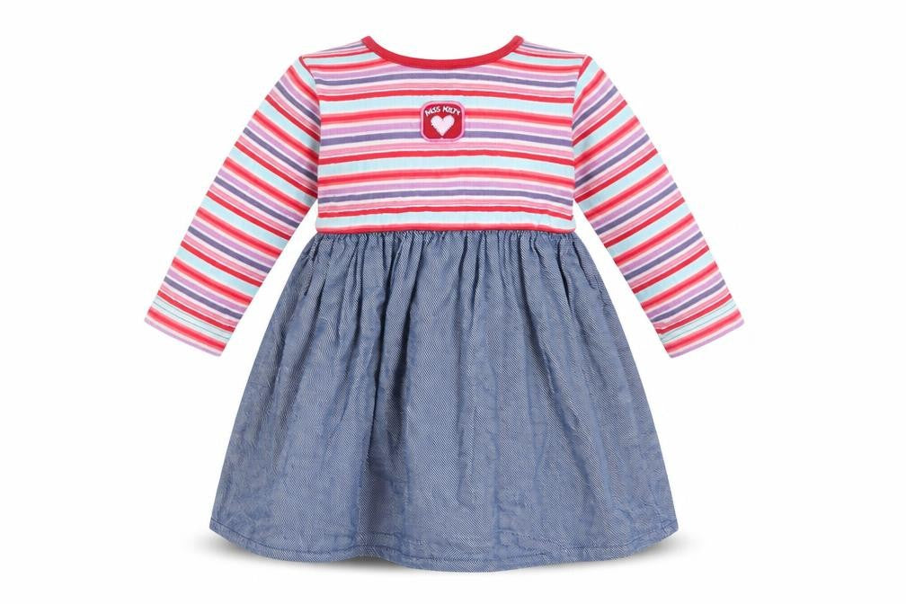 NEXT Girls Multicoloured Striped  Fit & Flare  Size 6-9 Months