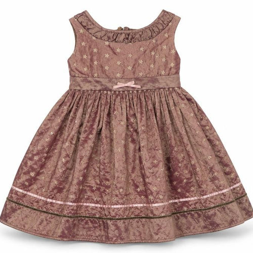 Adams kids Girls Brown   Fit & Flare  Size 2-3 Years  - Shiny / metallic bronze colour