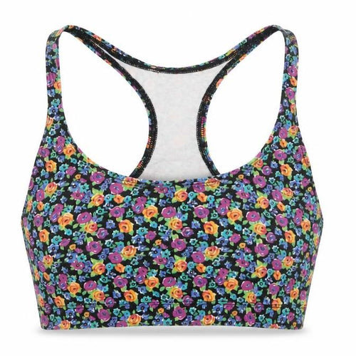 I Love H81 Womens Multicoloured Floral  Cropped Tank Size S