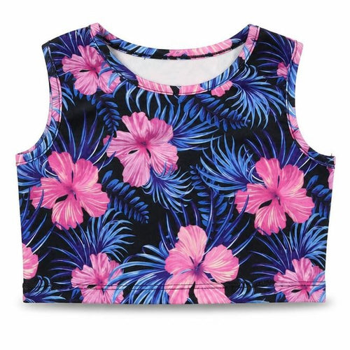 George Girls Multicoloured Floral  Basic Tank Size 4-5 Years  - Swimming top