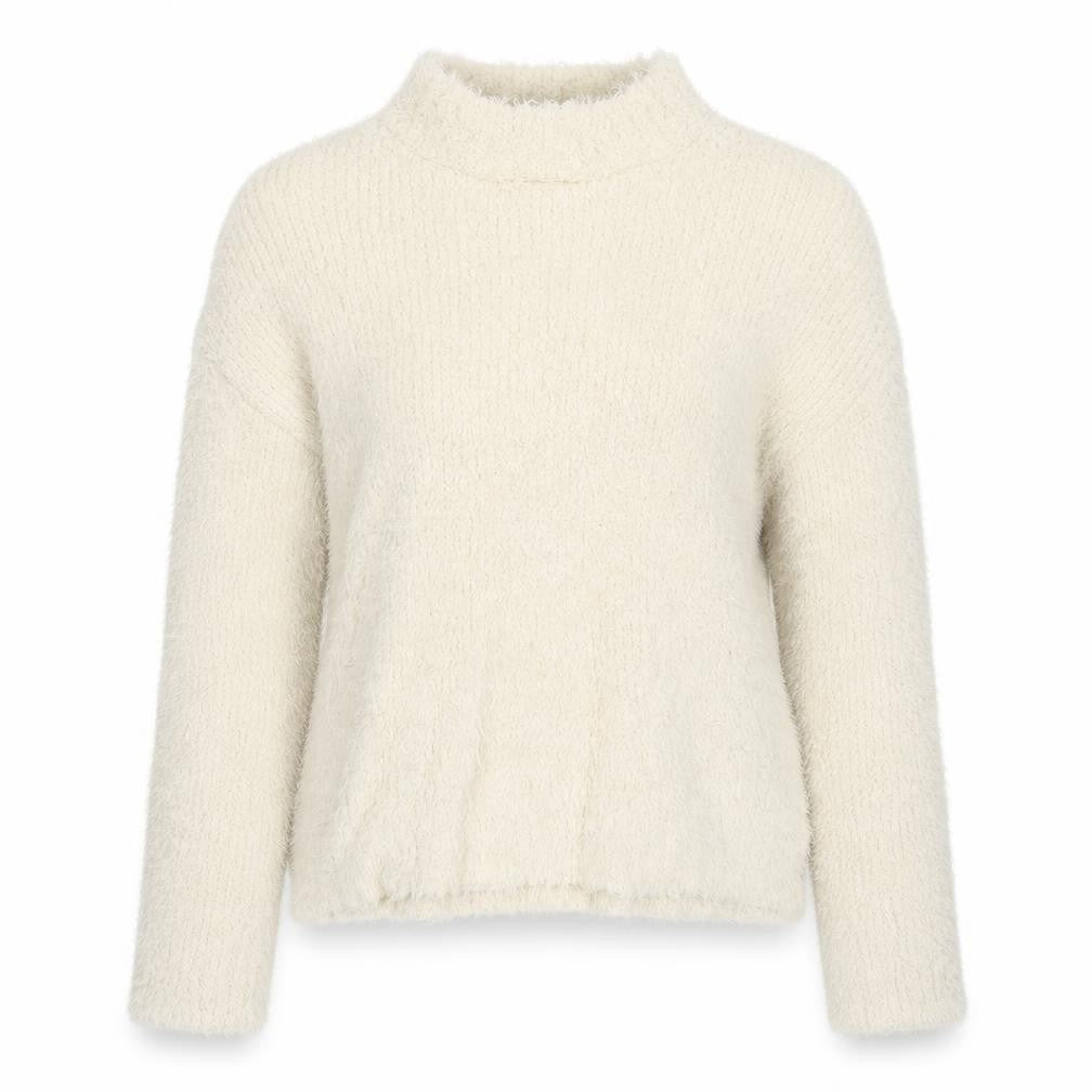 Front view of Sparkle & Fade women’s beige knit jumper, size XS