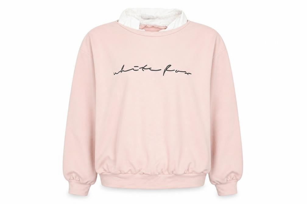 Front view of SHEIN women’s pink jumper, size UK 6