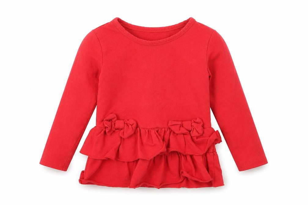 Preworn Girls Red   Fit & Flare  Size 4 Years
