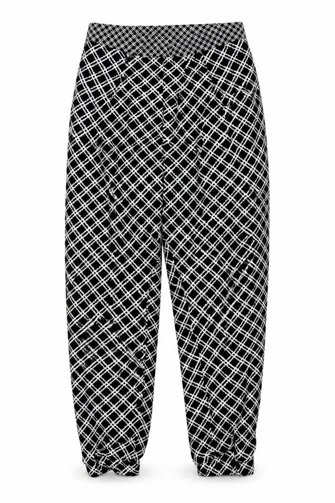 Topshop Womens Multicoloured Geometric  Trousers  Size 6 L24 in