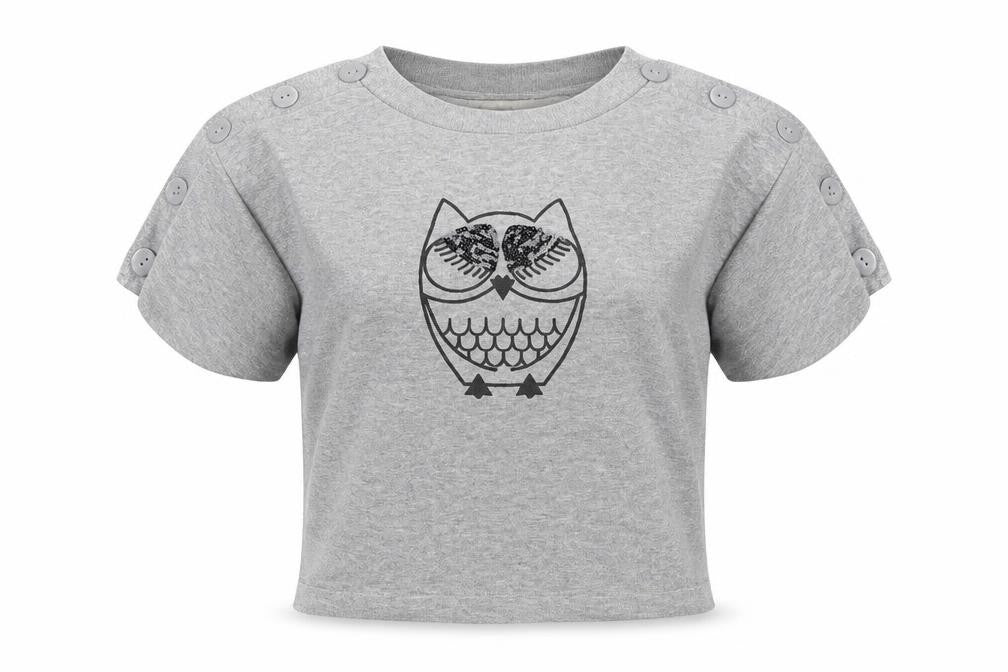 Front view of Next women’s grey knit basic t-shirt, size UK 8