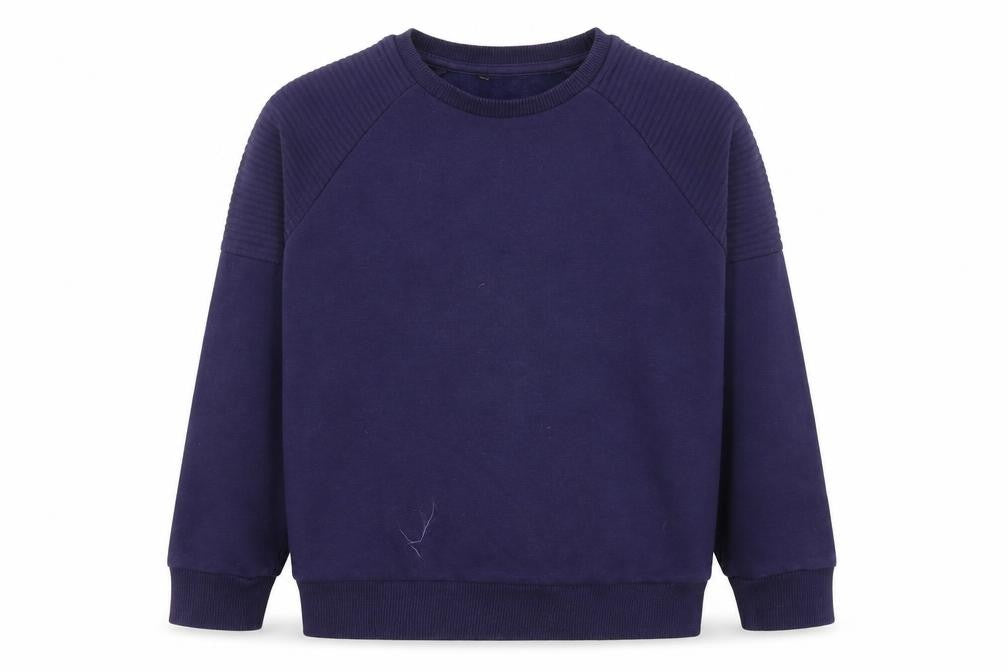 Front view of Asda George boys’ blue jumper, size 7-8, years