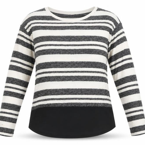 Oasis Womens Ivory Striped Knit Pullover Jumper Size S