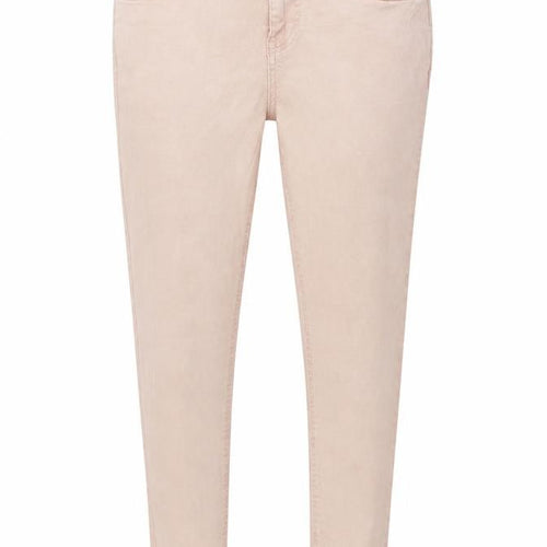 Preworn Womens Pink  Denim Skinny Jeans Size 12 L24 in - Distressed hem