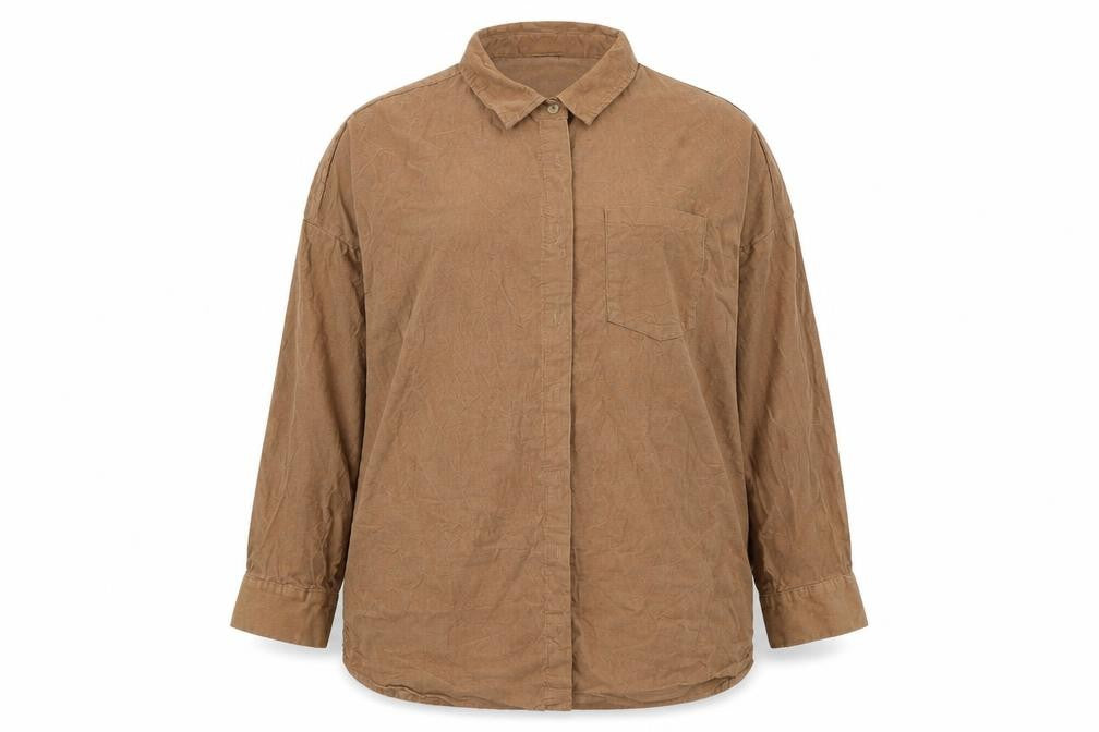 Front view of Primark women’s brown jacket, size UK 20